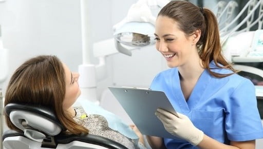 Laser dental implant procedure